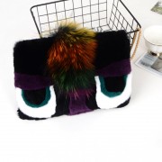 Rex Rabbit Fur Small Monster Design Fur Bag