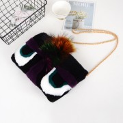 Rex Rabbit Fur Small Monster Design Fur Bag