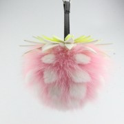 Fox Fur Pompom Ball Keychain Fluffy Charm