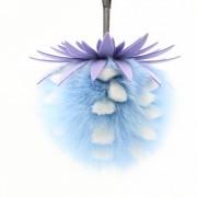 Fox Fur Pompom Ball Keychain Fluffy Charm