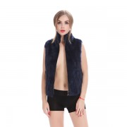 Women Rabbit Fur Vest Full Pelt Gilet