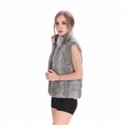 Women Rabbit Fur Vest Full Pelt Gilet