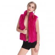 Women Rabbit Fur Vest Full Pelt Gilet