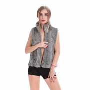 Women Rabbit Fur Vest Full Pelt Gilet