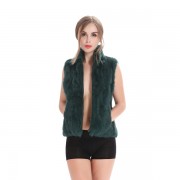 Women Rabbit Fur Vest Full Pelt Gilet