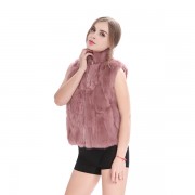 Women Rabbit Fur Vest Full Pelt Gilet