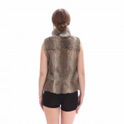 Women Rabbit Fur Vest Full Pelt Gilet