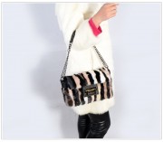 Ladies Fancy Bags Real Mink Fur Handbag