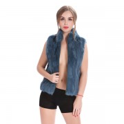 Women Rabbit Fur Vest Full Pelt Gilet