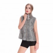 Women Rabbit Fur Vest Full Pelt Gilet