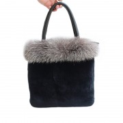 Full-pelt Mink Fur Rex Rabbit Fur Shoulder Bag