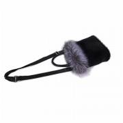 Full-pelt Mink Fur Rex Rabbit Fur Shoulder Bag