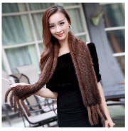 Autumn and Winter Mink Fur Scarf