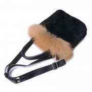 Full-pelt Mink Fur Rex Rabbit Fur Shoulder Bag