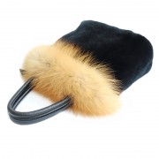 Full-pelt Mink Fur Rex Rabbit Fur Shoulder Bag