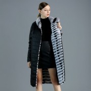 High Quality Rex Rabbit Fur Coat with Two Side to Wear