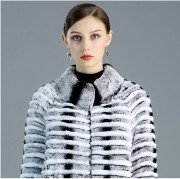 High Quality Rex Rabbit Fur Coat with Two Side to Wear