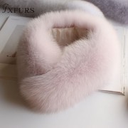 Korean Style Women Fox Fur Scarf 56*14cm