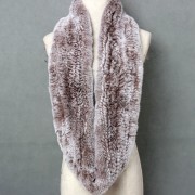 Women Circle Rex Rabbit Fur Scarf