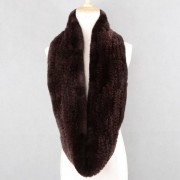 Women Circle Rex Rabbit Fur Scarf