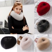 Korean Style Women Fox Fur Scarf 56*14cm