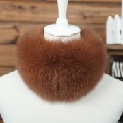 Korean Style Women Fox Fur Scarf 56*14cm