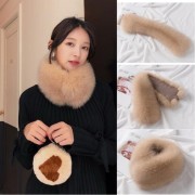 Korean Style Women Fox Fur Scarf 56*14cm