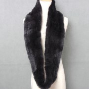 Women Circle Rex Rabbit Fur Scarf