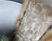 Full Fox Fur Scarf Genuine Fox Fur Shawl with Pocket