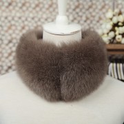 Korean Style Women Fox Fur Scarf 56*14cm