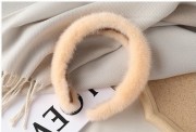 Fashion Girl Mink Fur Headband