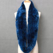 Women Circle Rex Rabbit Fur Scarf