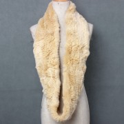 Women Circle Rex Rabbit Fur Scarf