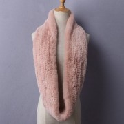 Women Circle Rex Rabbit Fur Scarf