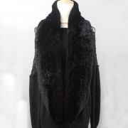 Women Circle Rex Rabbit Fur Scarf