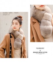 Natural Fox Fur Scarf Neck Collar