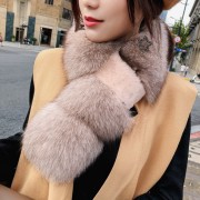 Natural Fox Fur Scarf Neck Collar