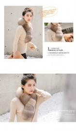 Natural Fox Fur Scarf Neck Collar