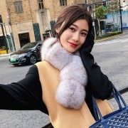 Natural Fox Fur Scarf Neck Collar