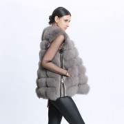 Women Real Fox Fur Vest