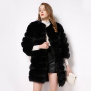 Women Winter Natural Fox Fur Coat