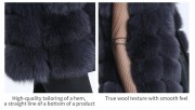 Women Real Long Fox Fur Vest