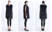 Women Real Long Fox Fur Vest