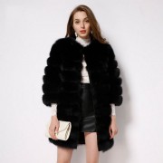 Women Winter Natural Fox Fur Coat