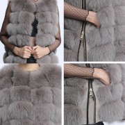 Women Real Fox Fur Vest