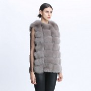 Women Real Fox Fur Vest