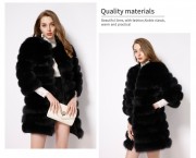 Women Winter Natural Fox Fur Coat