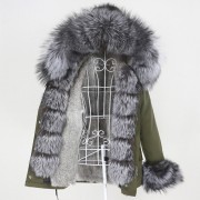 Real Rabbit fur Waterprool Parka Fox Fur Raccoon Fur