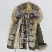 Real Rabbit fur Waterprool Parka Fox Fur Raccoon Fur