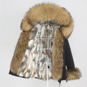 Real Rabbit fur Waterprool Parka Fox Fur Raccoon Fur